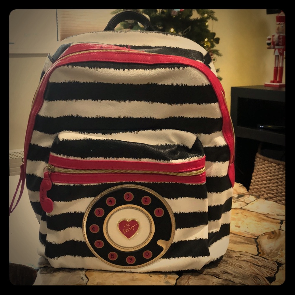 NWT Betsy Johnson telephone backpack